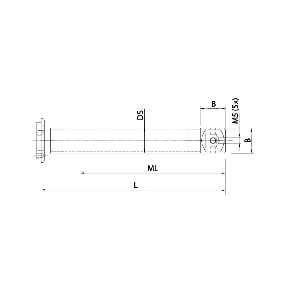 Drawing of product TV M5 018 15 040