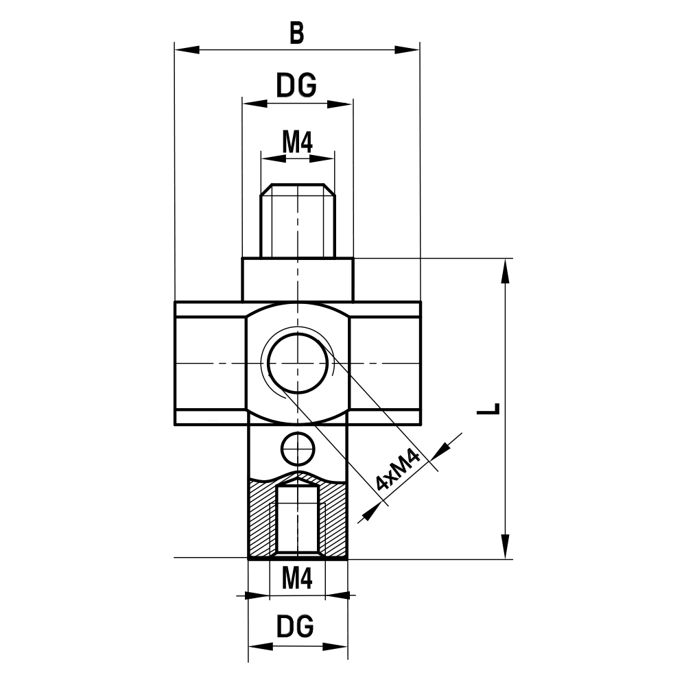 Drawing of product HI M4 000 15 018