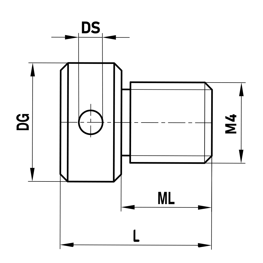 Drawing of product GW M4 000 10 016