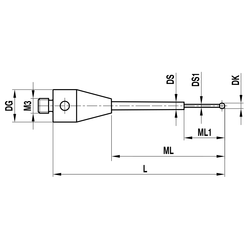 Drawing of product TH M3 005 05 013