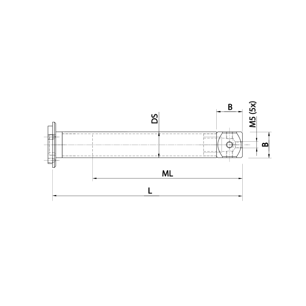 Drawing of product TV M5 018 15 120