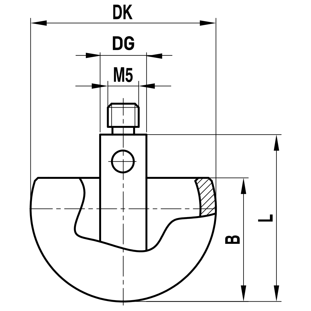 Drawing of product HK M5 300 10 024