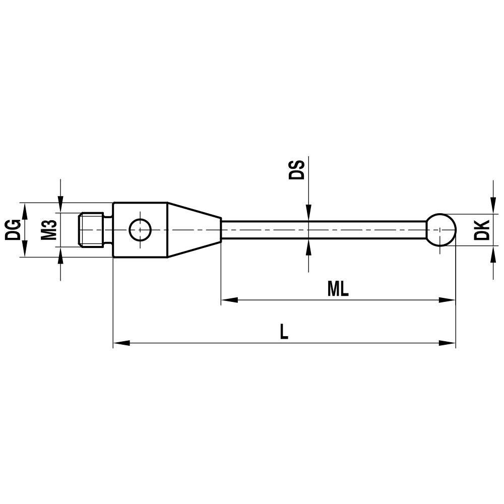 Drawing of product TH M3 008 05 014