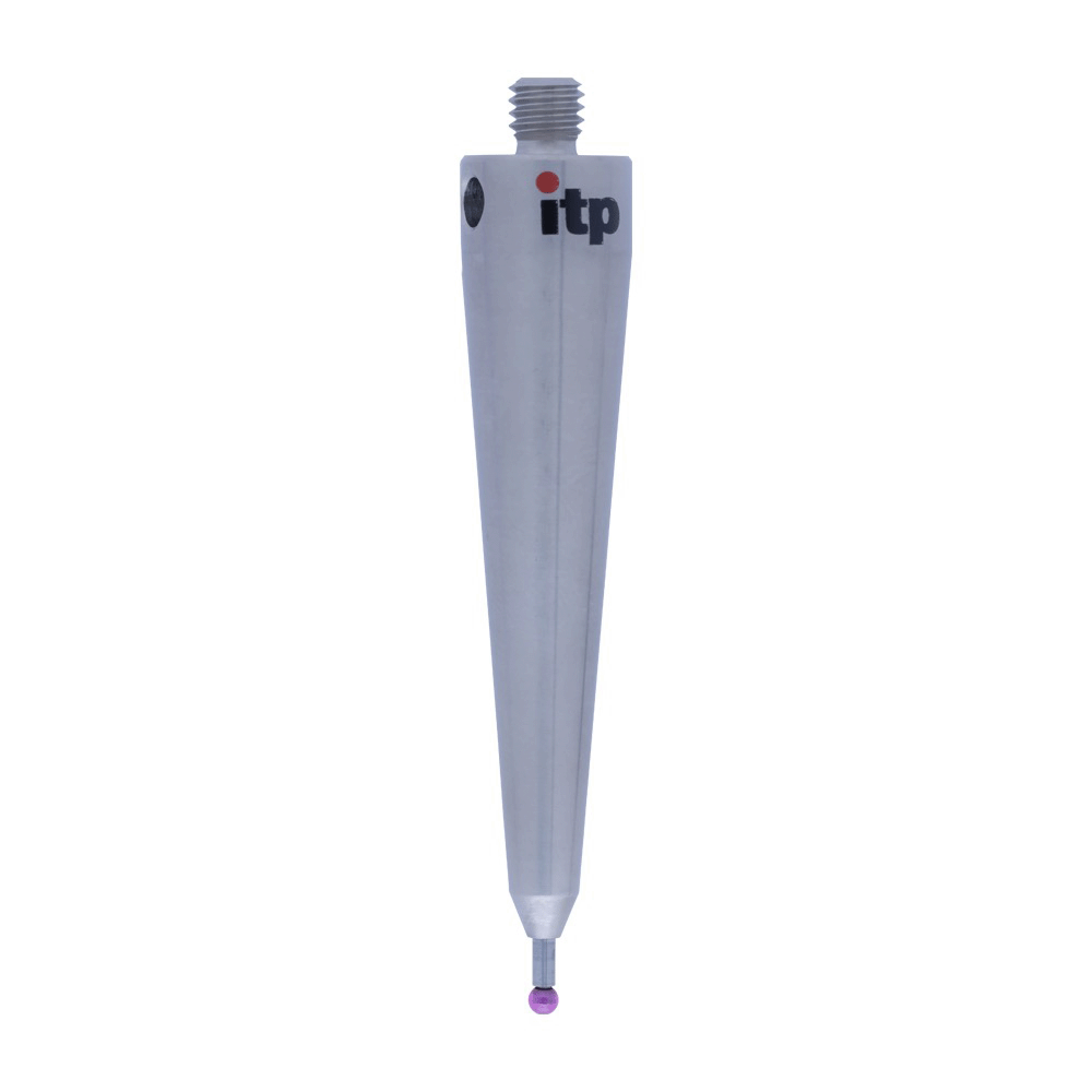 Straight Styli; base: titanium; stem: carbide; ball: ruby