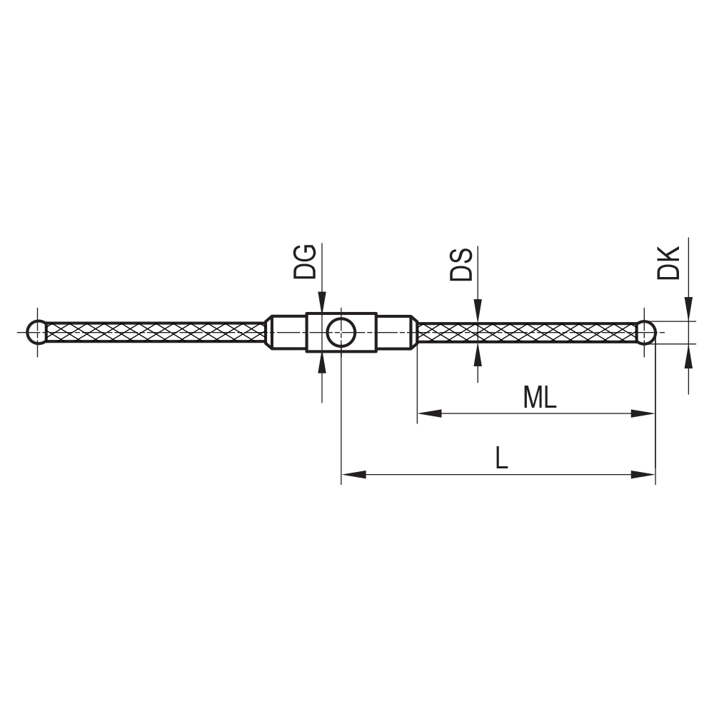 Drawing of product SC M3 S30 05 020/180°
