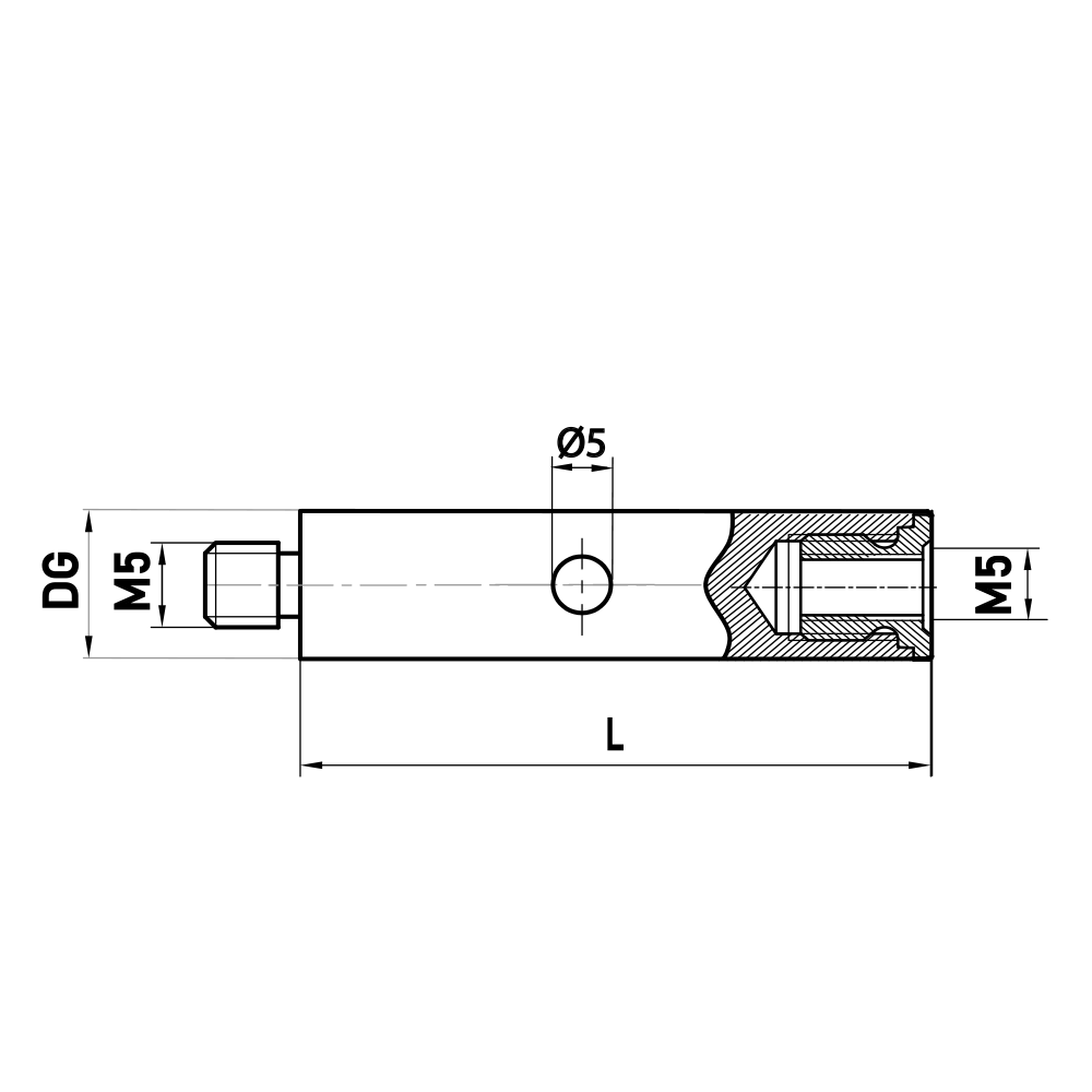 Drawing of product VA M5 000 20 080