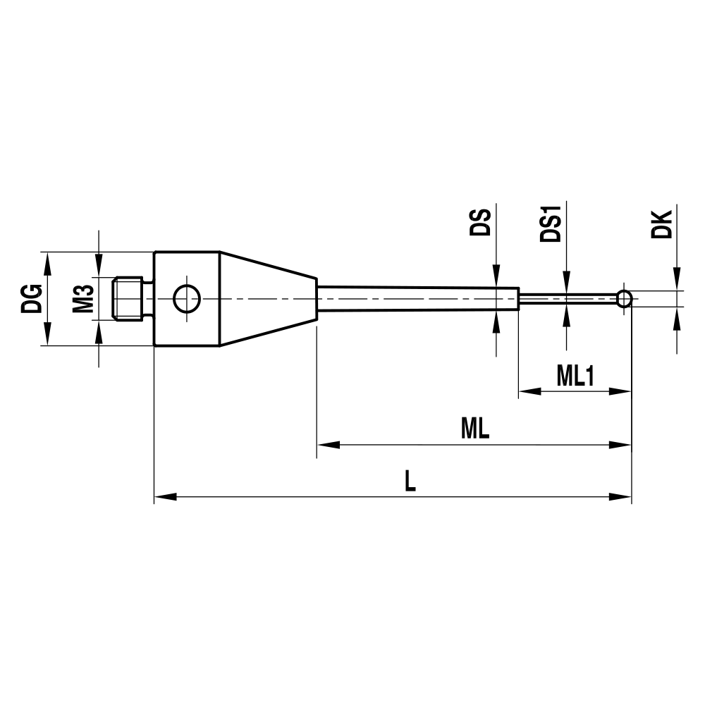 Drawing of product TH M3 003 05 013