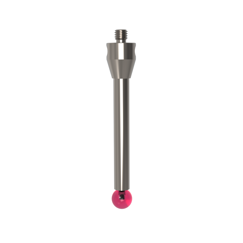 Straight Styli; base: titanium; stem: carbide; ball: ruby