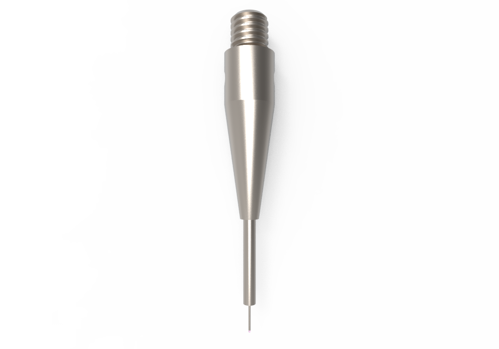 Straight Styli; base: stainless steel; stem: carbide; ball: ruby