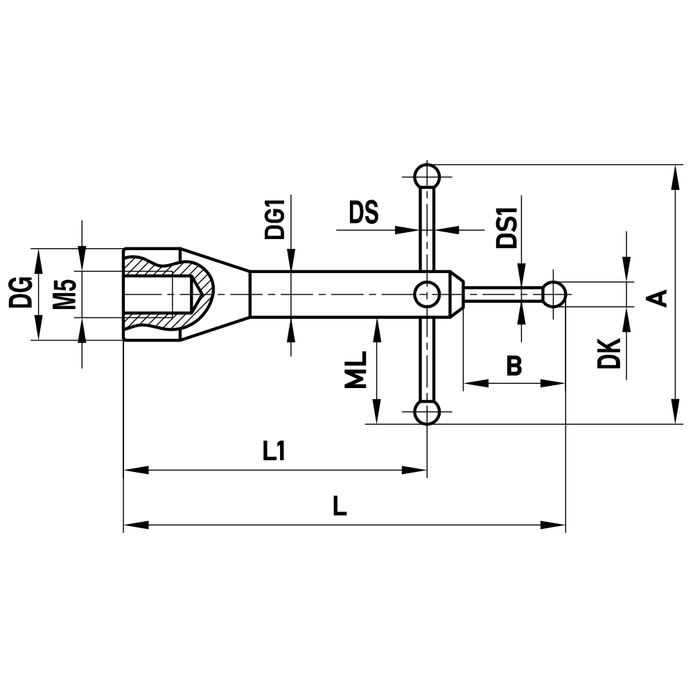 Drawing of product SA M5 050 19 080