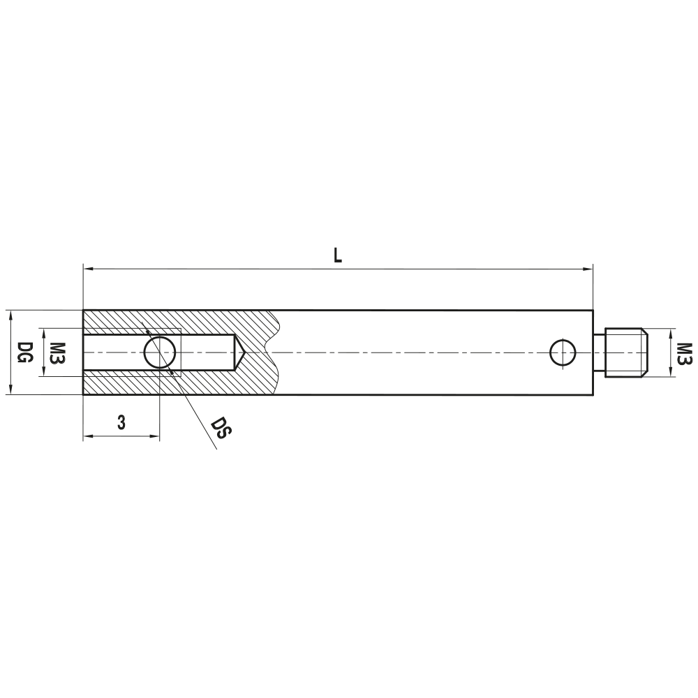 Drawing of product KH M3 010 04 030