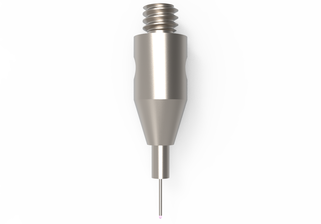 Straight Styli; base: stainless steel; stem: carbide; ball: ruby